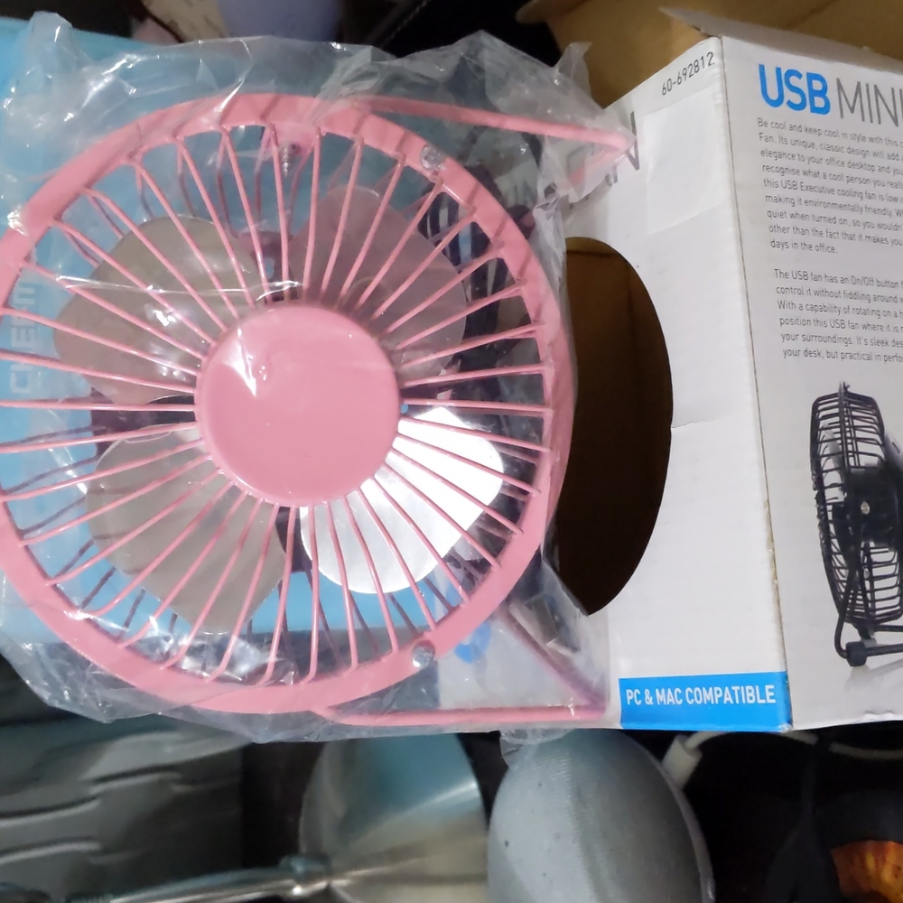 Mini USB fan metal new desk office